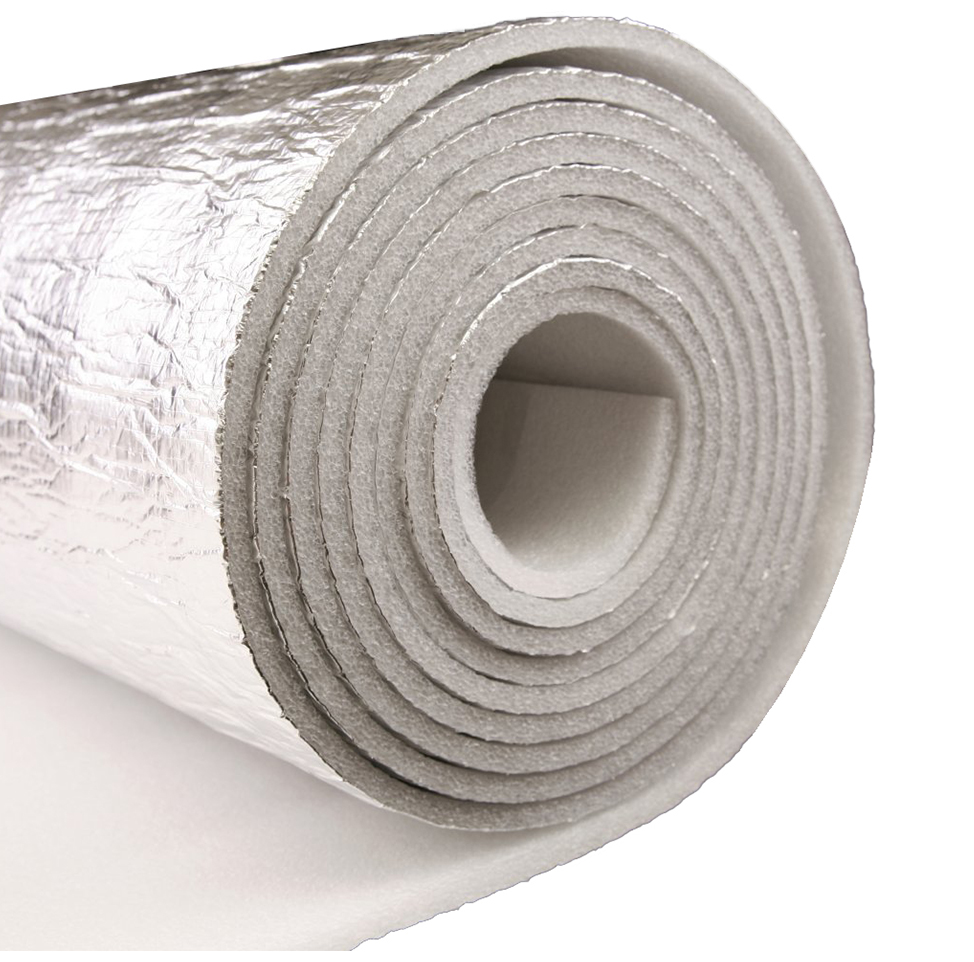 MIRELON strips and panels laminated with aluminum foil